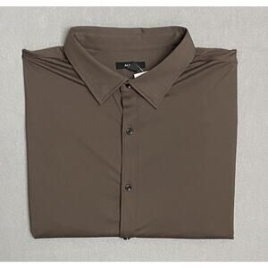MEN’S NWT Alfani Brown Dress Shirt XXL